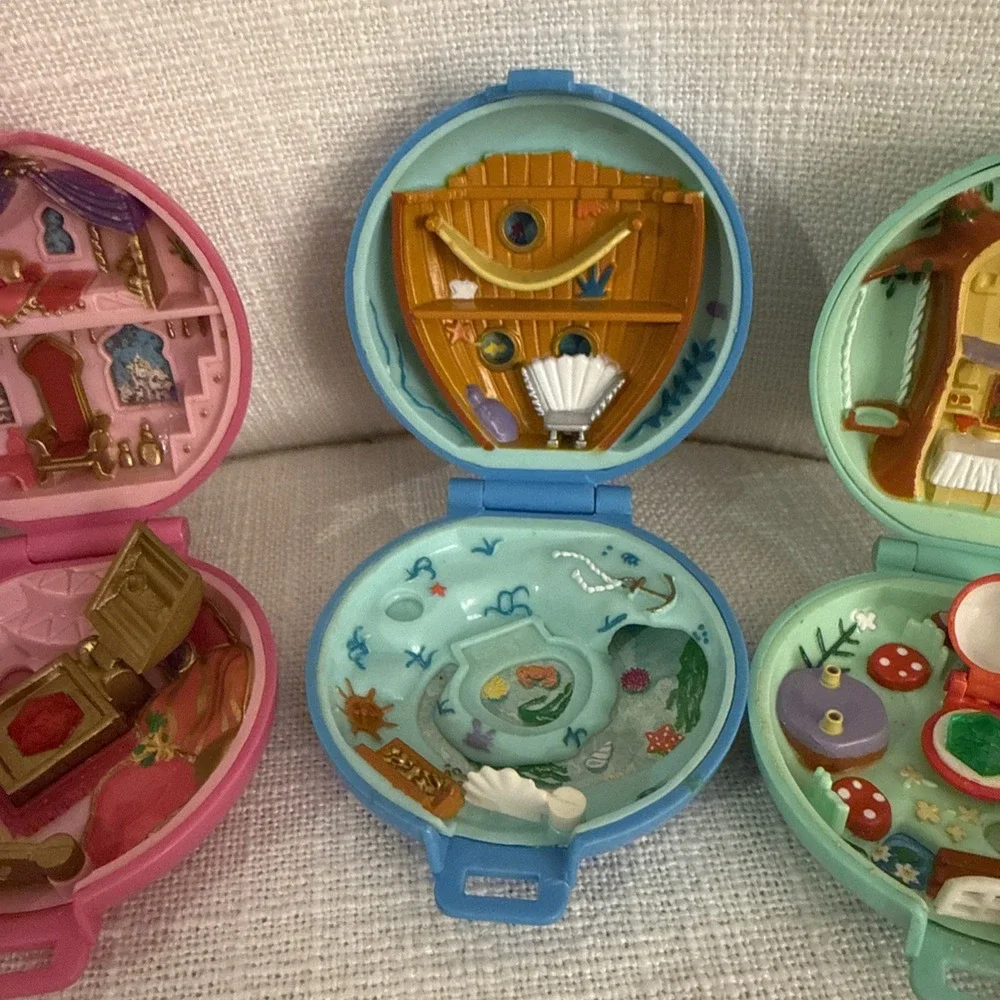 Polly Pocket 1992 Jeweled Undersea Palace Rubin Forest Ice Kingdom Bluebird READ